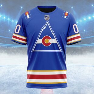 NHL Colorado Avalanche Special Reverse Retro Design Concept Custom Name T Shirt, NHL Shirt
