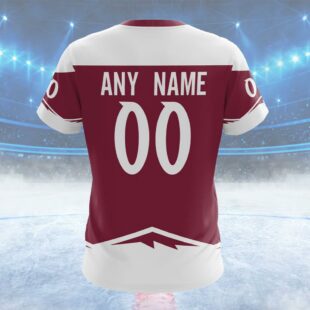 NHL Colorado Avalanche Special Two-tone Design Custom Name T Shirt, NHL Shirt