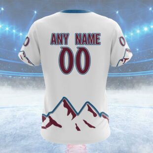 NHL Colorado Avalanche Special Whiteout Design Custom Name T Shirt, NHL Shirt