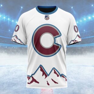 NHL Colorado Avalanche Special Whiteout Design Custom Name T Shirt, NHL Shirt