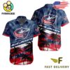 NHL Columbus Blue Jackets Coconut Tree Hawaiian Shirt