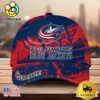 NHL Columbus Blue Jackets Explosive Grunge Logo 3D Print Cap