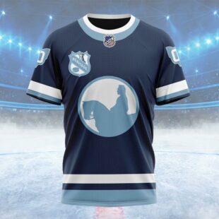 NHL Columbus Blue Jackets Personalized Heritage Design Custom Name T Shirt, NHL Shirt