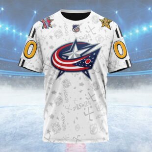 NHL Columbus Blue Jackets Special All-Star Game Design Custom Name T Shirt, NHL Shirt