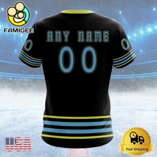 NHL Columbus Blue Jackets Special Blackout Design Custom T Shirt, Columbus Blue Jackets Shirt