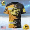 NHL Columbus Blue Jackets Special First Responders Design Custom T Shirt, Columbus Blue Jackets Shirt