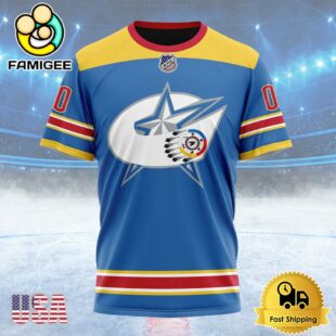 NHL Columbus Blue Jackets Special Indigenous Design Custom T Shirt, Columbus Blue Jackets Shirt
