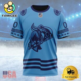 NHL Columbus Blue Jackets Special Two-tone Design Custom T Shirt, Columbus Blue Jackets Shirt