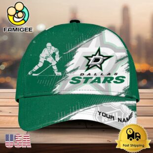 NHL Dallas Stars Bold Distressed Artwork Personalized 3D Cap