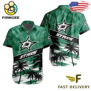 NHL Dallas Stars Coconut Tree Hawaiian Shirt