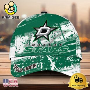 NHL Dallas Stars Explosive Grunge Logo 3D Print Cap