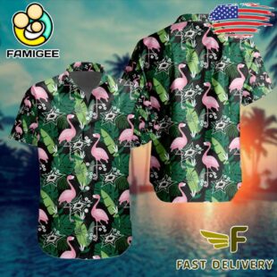 NHL Dallas Stars Flamingo Hawaiian Shirt