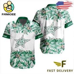 NHL Dallas Stars Floral Hawaiian Shirt