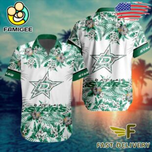 NHL Dallas Stars Floral Hawaiian Shirt