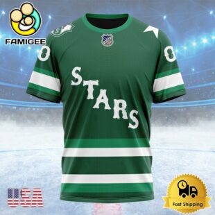 NHL Dallas Stars Personalized Heritage Design Custom T Shirt, Dallas Stars Shirt
