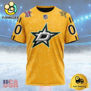NHL Dallas Stars Special All-Star Game Design Custom T Shirt, Dallas Stars Shirt