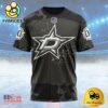NHL Dallas Stars Special Black Camo Design For Veterans Day Custom T Shirt, Dallas Stars Shirt