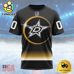NHL Dallas Stars Special Eclipse Design Custom T Shirt, Dallas Stars Shirt