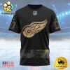 NHL Detroit Red Wings Personalized Military Appreciation Design Custom T Shirt, Detroit Red Wings Shirt