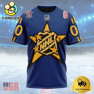 NHL Detroit Red Wings Personalized NHL All-Star Game Custom T Shirt, Detroit Red Wings Shirt