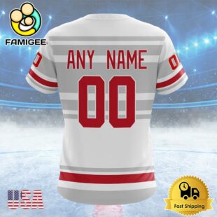 NHL Detroit Red Wings Special Colour Rush Design Custom T Shirt, Detroit Red Wings Shirt