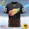 NHL Detroit Red Wings Special Design For Black History Month Custom T Shirt, Detroit Red Wings Shirt