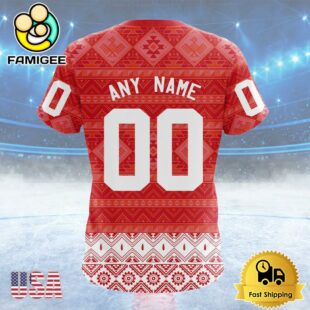 NHL Detroit Red Wings Special Design With Native Pattern Custom T Shirt, Detroit Red Wings Shirt