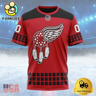 NHL Detroit Red Wings Special Indigenous Design Custom T Shirt, Detroit Red Wings Shirt