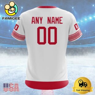 NHL Detroit Red Wings Special Whiteout Design Custom T Shirt, Detroit Red Wings Shirt