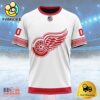 NHL Detroit Red Wings Special Whiteout Design Custom T Shirt, Detroit Red Wings Shirt
