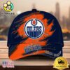 NHL Edmonton Oilers Dynamic Hockey Emblem Custom Name 3D Printed Cap