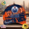 NHL Edmonton Oilers Explosive Grunge Logo 3D Print Cap