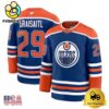 NHL Edmonton Oilers Leon Draisaitl Blue Limited Hockey Jersey, Edmonton Oilers Jersey