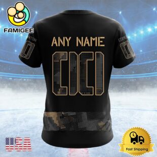 NHL Edmonton Oilers Personalized Military Appreciation Design Custom T Shirt, Edmonton Oilers Shirt