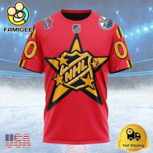 NHL Edmonton Oilers Personalized NHL All-Star Game Custom T Shirt, Edmonton Oilers Shirt