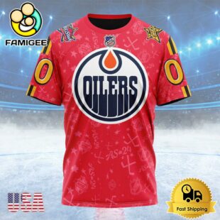 NHL Edmonton Oilers Special All-Star Game Design Custom T Shirt, Edmonton Oilers Shirt