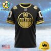 NHL Edmonton Oilers Special Black And Gold Design Custom T Shirt, Edmonton Oilers Shirt
