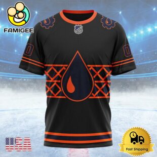 NHL Edmonton Oilers Special Blackout Design Custom T Shirt, Edmonton Oilers Shirt