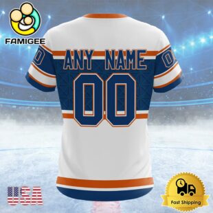 NHL Edmonton Oilers Special Colour Rush Design Custom T Shirt, Edmonton Oilers Shirt