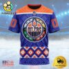 NHL Edmonton Oilers Special Design With Native Pattern Custom T Shirt, Edmonton Oilers Shirt