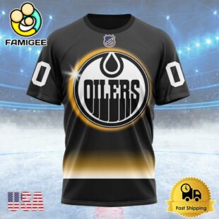 NHL Edmonton Oilers Special Eclipse Design Custom T Shirt, Edmonton Oilers Shirt