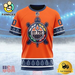 NHL Edmonton Oilers Special Indigenous Design Custom T Shirt, Edmonton Oilers Shirt