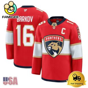 NHL Florida Panthers Aleksander Barkov Red Limited Hockey Jersey, Florida Panthers Jersey