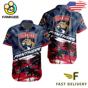 NHL Florida Panthers Coconut Tree Hawaiian Shirt