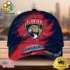 NHL Florida Panthers Dynamic Hockey Emblem Custom Name 3D Printed Cap