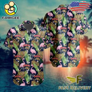 NHL Florida Panthers Flamingo Hawaiian Shirt