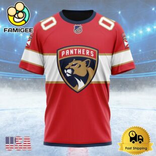 NHL Florida Panthers Personalized Home Kits Custom T Shirt, Florida Panthers Shirt
