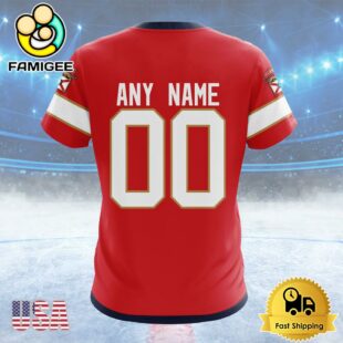 NHL Florida Panthers Personalized Home Kits Custom T Shirt, Florida Panthers Shirt