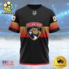 NHL Florida Panthers Special Black And Gradient Design Custom T Shirt, Florida Panthers Shirt