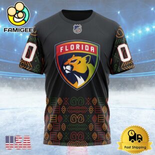NHL Florida Panthers Special Design For Black History Month Custom T Shirt, Florida Panthers Shirt